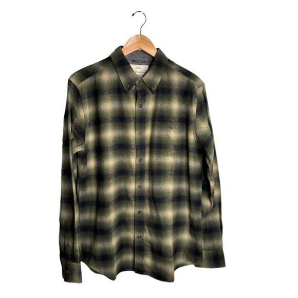 Weatherproof Vintage Button Up Plaid Mens Size Medium Green Black Pocket NWOT - Picture 2 of 8